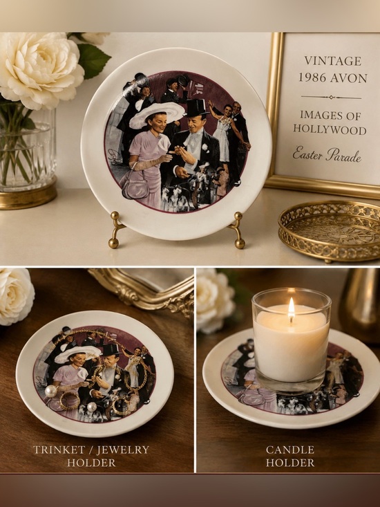 Avon Other - Vintage 1986 Avon Images Of Hollywood Porcelain Plate Easter Parade